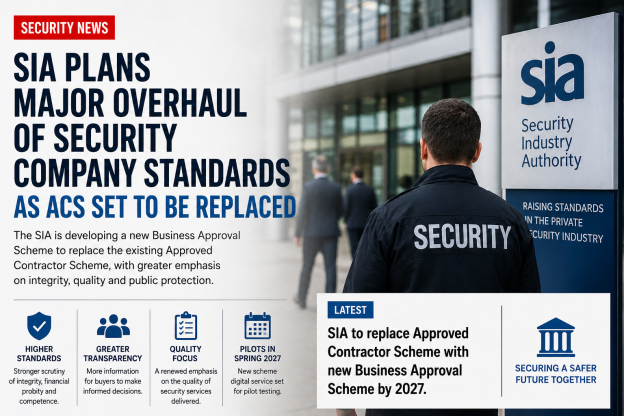 SIA Plans Major Overhaul of Security Company Standards as ACS Set to Be Replaced